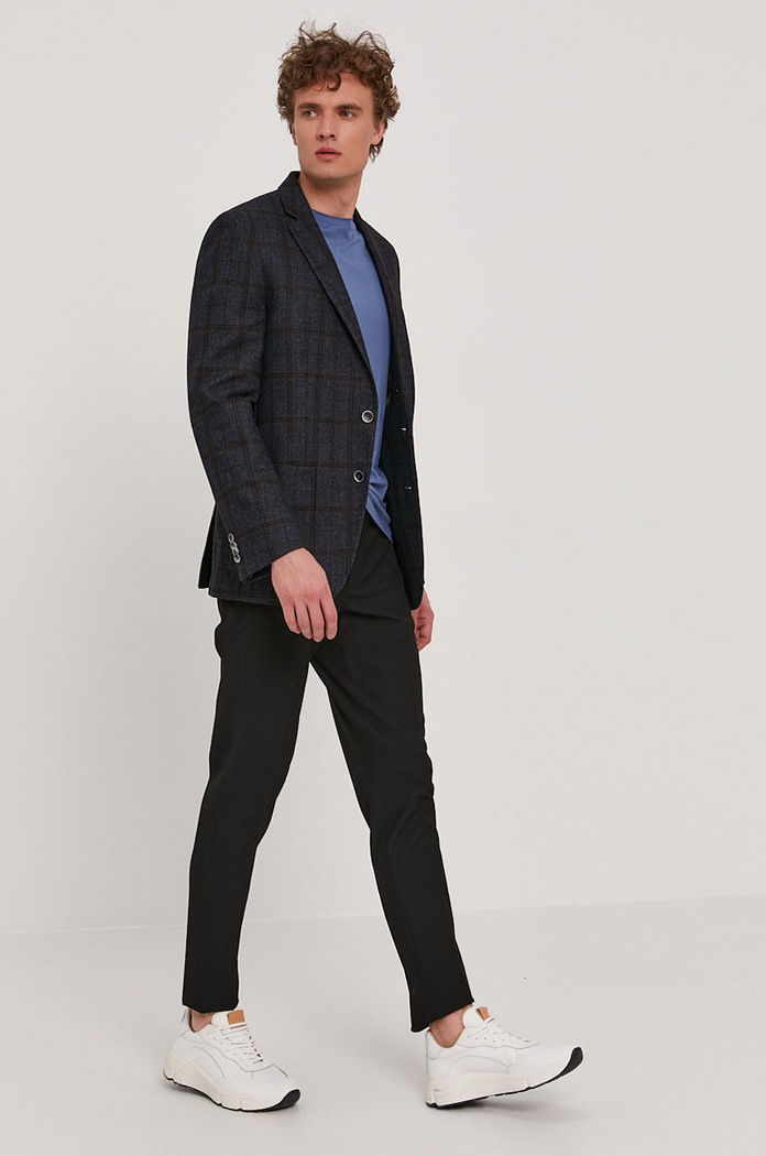 Tričko Boss BOSS CASUAL 50415523 modrá SS21