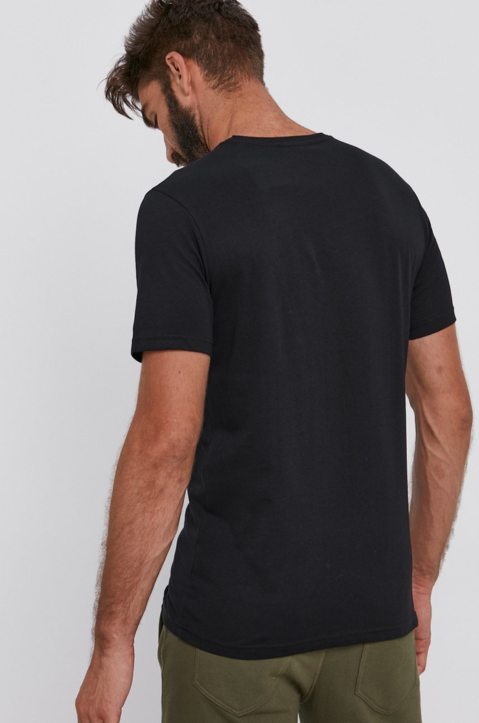 Oblačila Bombažen t-shirt United Colors of Benetton 3U53J1F15.100 črna