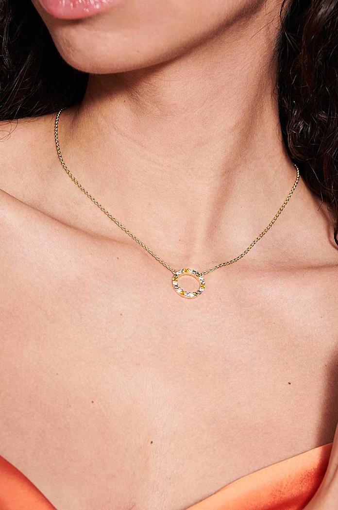 Náhrdelník Sif Jakobs Jewellery SJ.C338.1.ACZ.YG zlatá SS22