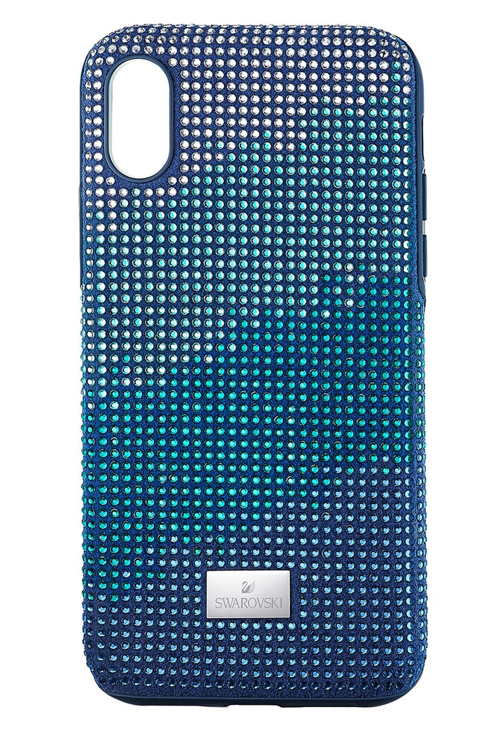 Swarovski etui na telefon Crystalgram iPhone Xs Max 5533972 na telefon granatowy 5533972