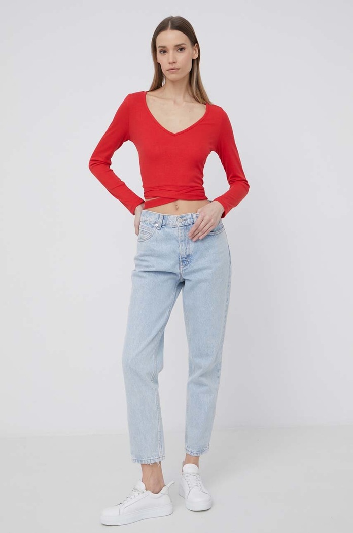 Majica dugih rukava Pepe Jeans Catherine PL505162.255 crvena SS22