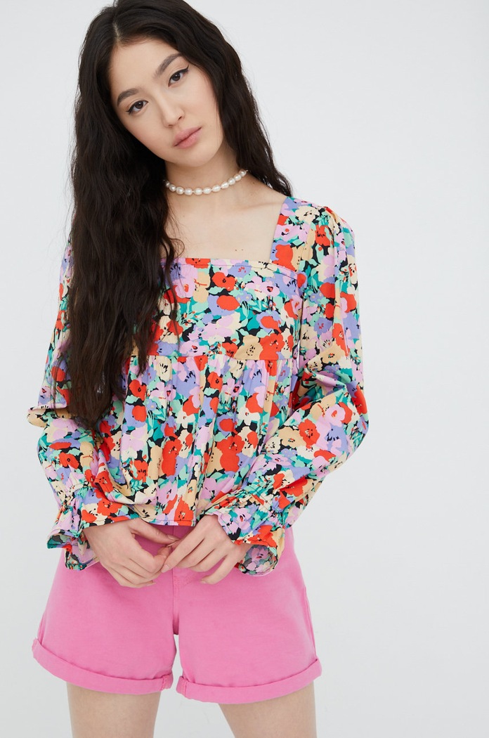 Only bluzka wzorzyste multicolor 15254273.Black