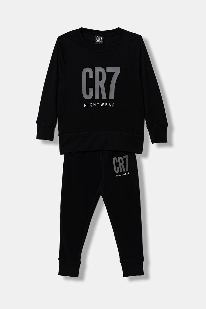 CR7 Cristiano Ronaldo piżama bawełniana dziecięca komplet czarny 8770.42.913