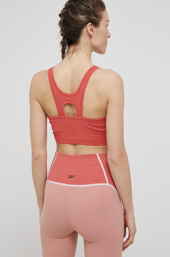 Odzież Reebok biustonosz sportowy HB1040 HB1040 czerwony