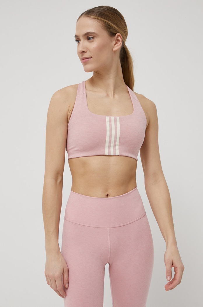 adidas Performance sutien sport Powerimpact HC5373 usor rigidizat roz HC5373