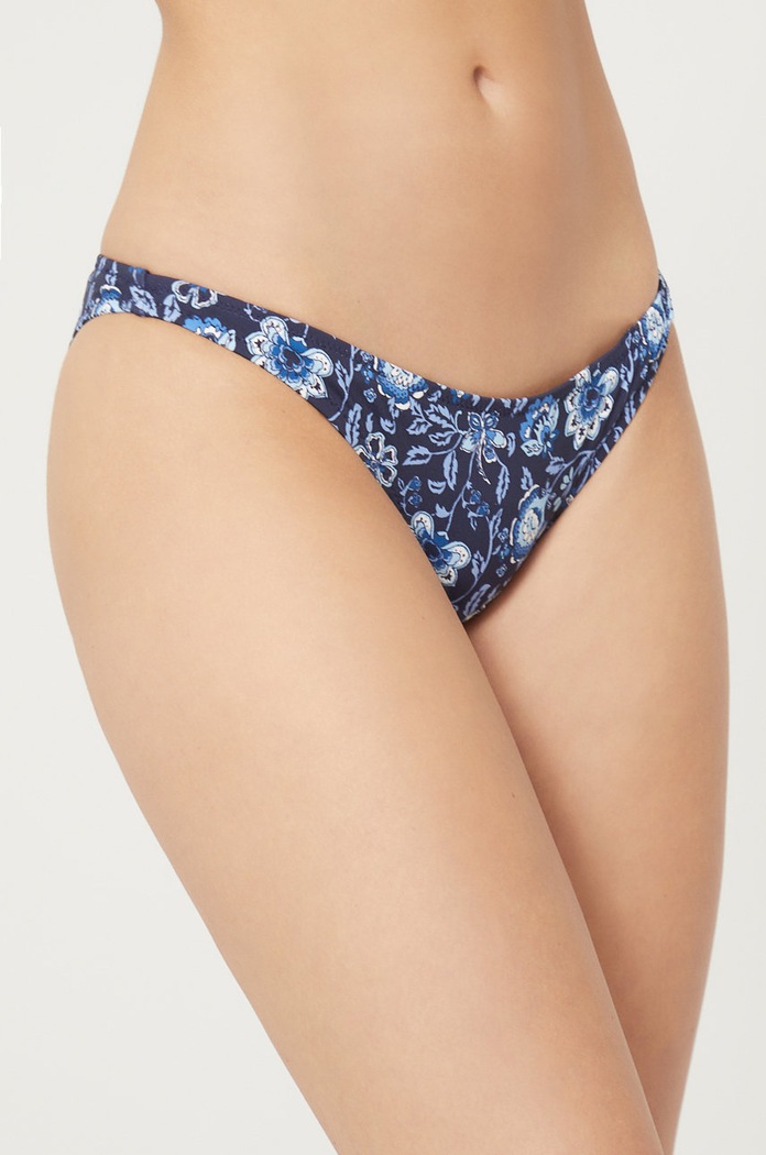 Kupaće gaćice Pepe Jeans Fleur Bottom donji dio mornarsko plava PLB10363.583