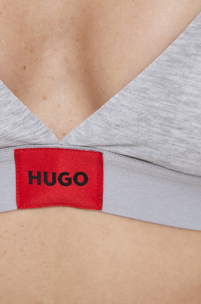 Бюстгальтер HUGO TRIANGLE RED LABEL серый 50469647