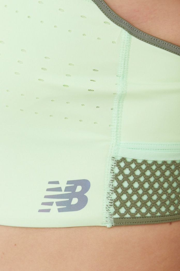 Sportovní podprsenka New Balance Speed Shape WB21288VSG zelená WB21288VSG
