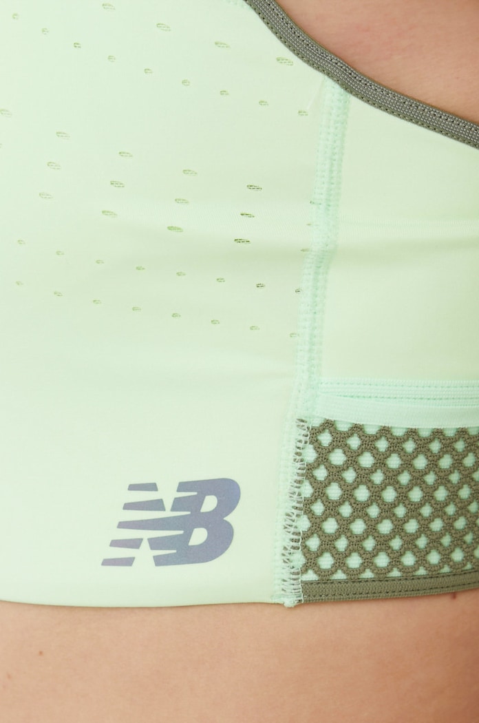 Sportovní podprsenka New Balance Speed Shape WB21288VSG zelená WB21288VSG