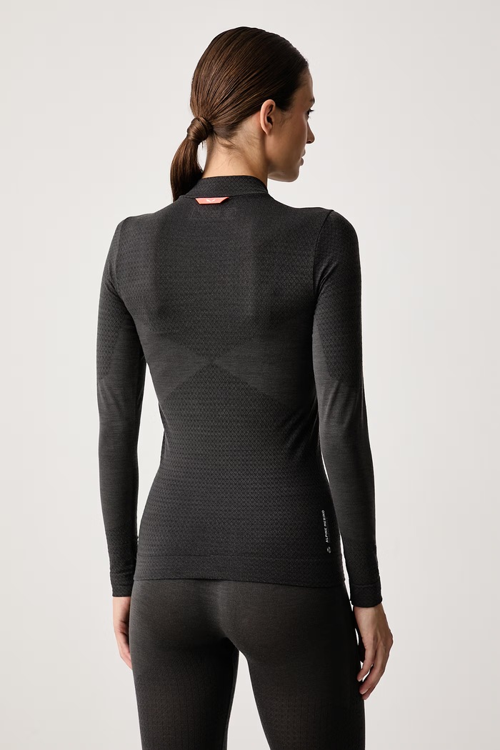 Odzież Salewa Longsleeve termoaktywny damski z wełną Zebru Medium 00.0000027968 szary