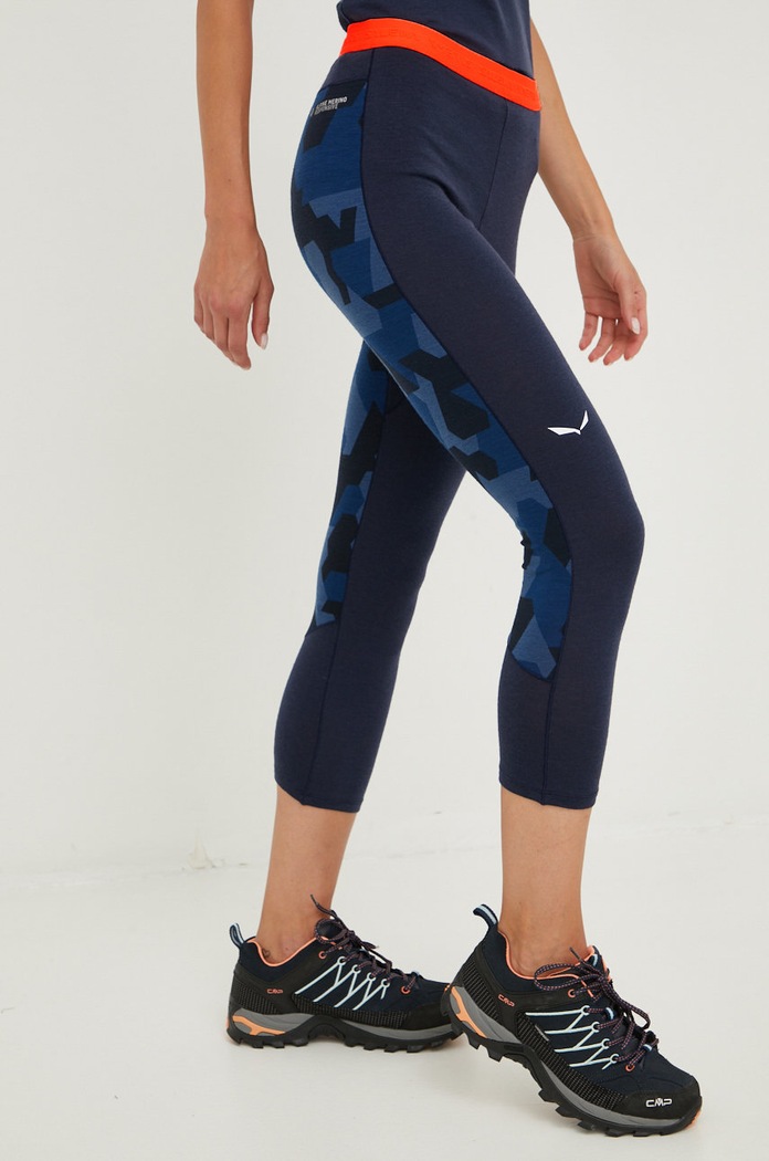 Odzież Salewa legginsy funkcyjne Cristallo 00.0000028210 granatowy