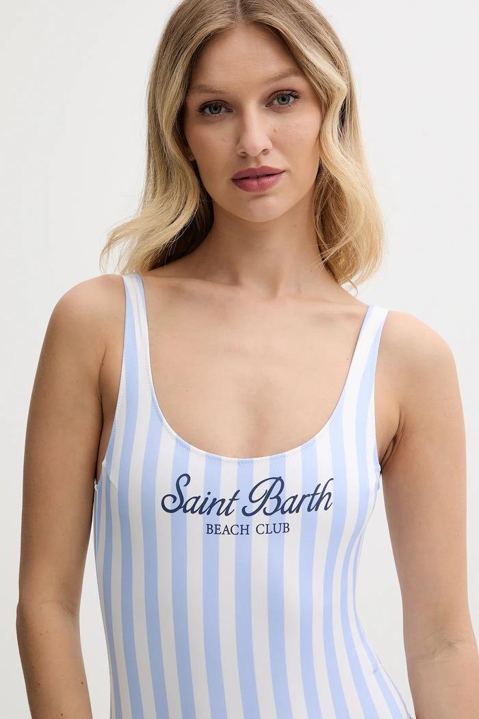 Îmbrăcăminte MC2 Saint Barth Costum de baie dintr-o singură piesă pentru femei LOR0001 albastru