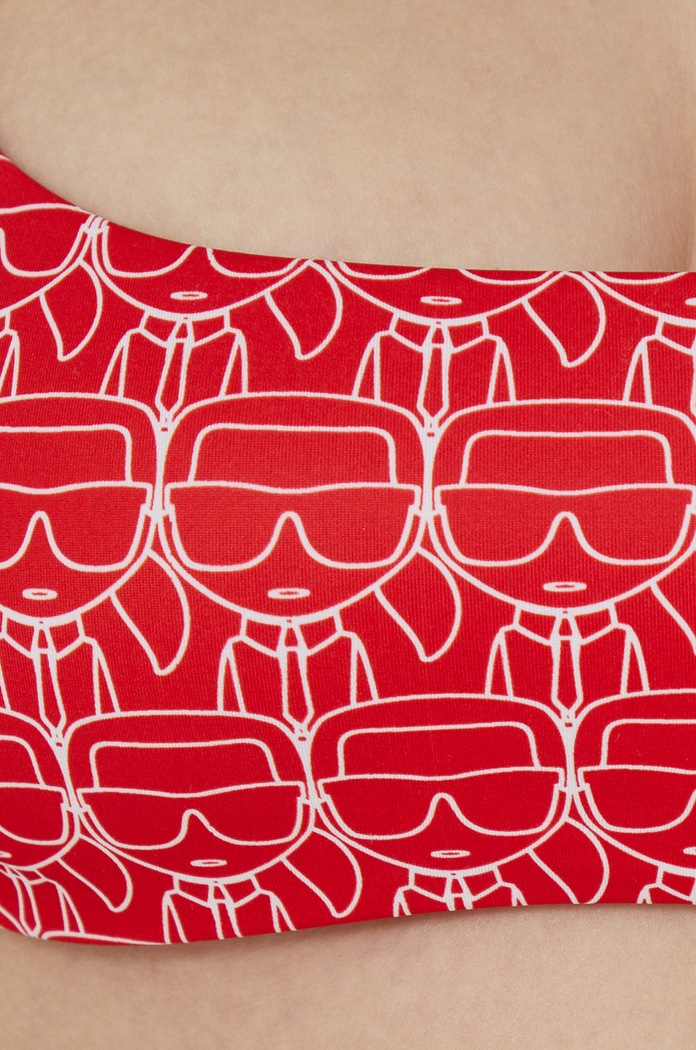 Bikini top Karl Lagerfeld κόκκινο KL22WTP14