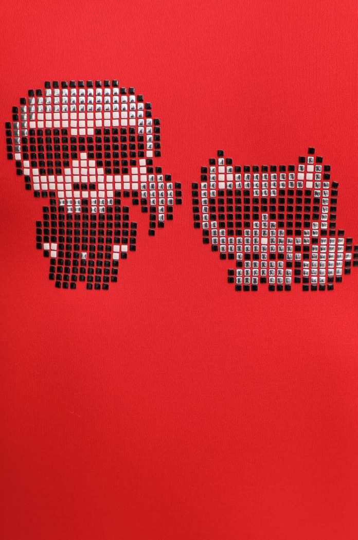 Jednodílné plavky Karl Lagerfeld KL22WOP02 červená
