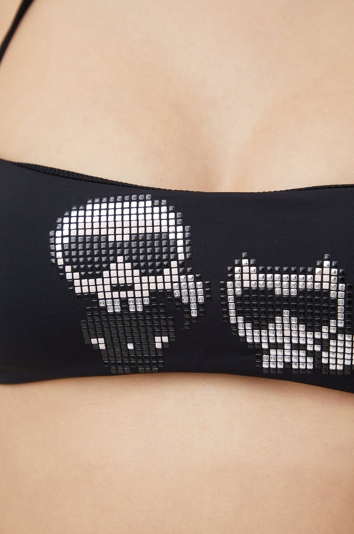 Kupaći grudnjak Karl Lagerfeld KL22WTP04 crna