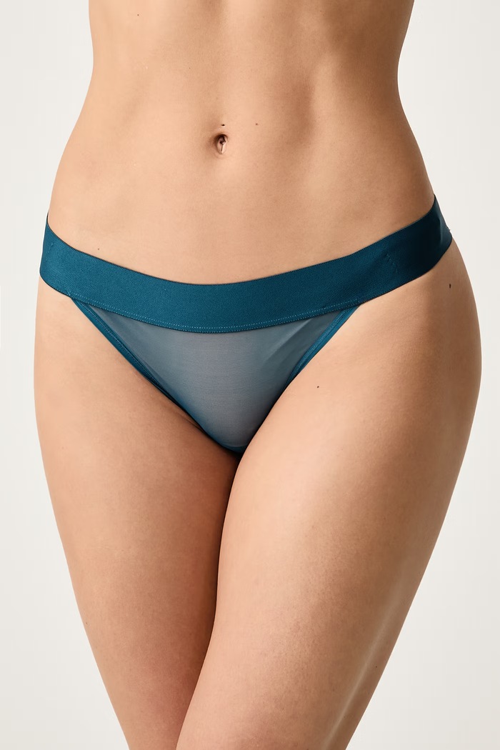 DKNY Figi damskie turkusowy DK8945