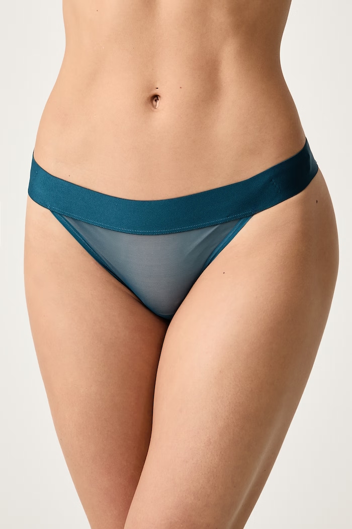 DKNY Figi damskie turkusowy DK8945