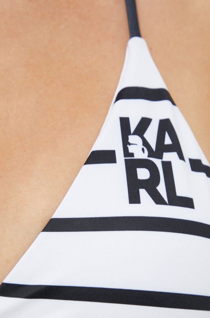 Karl Lagerfeld biustonosz kąpielowy biały KL22WTP15