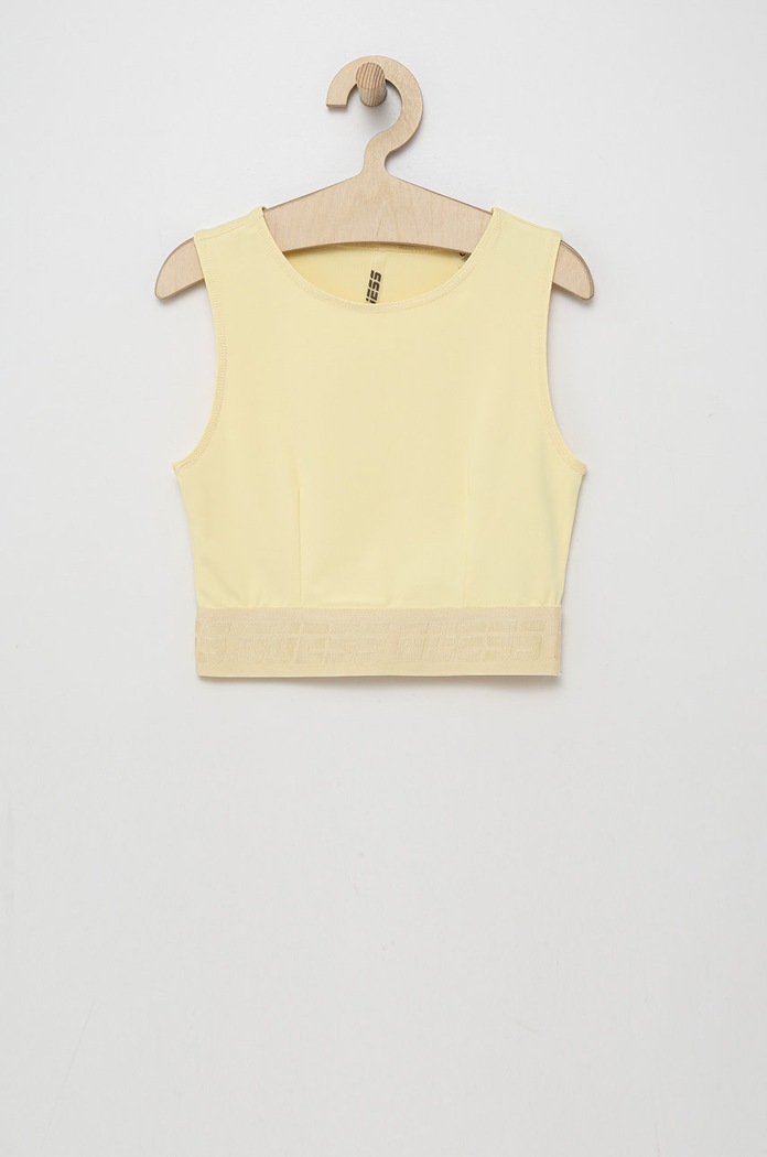 Top Guess s elastanem žlutá J2GI36.MC049