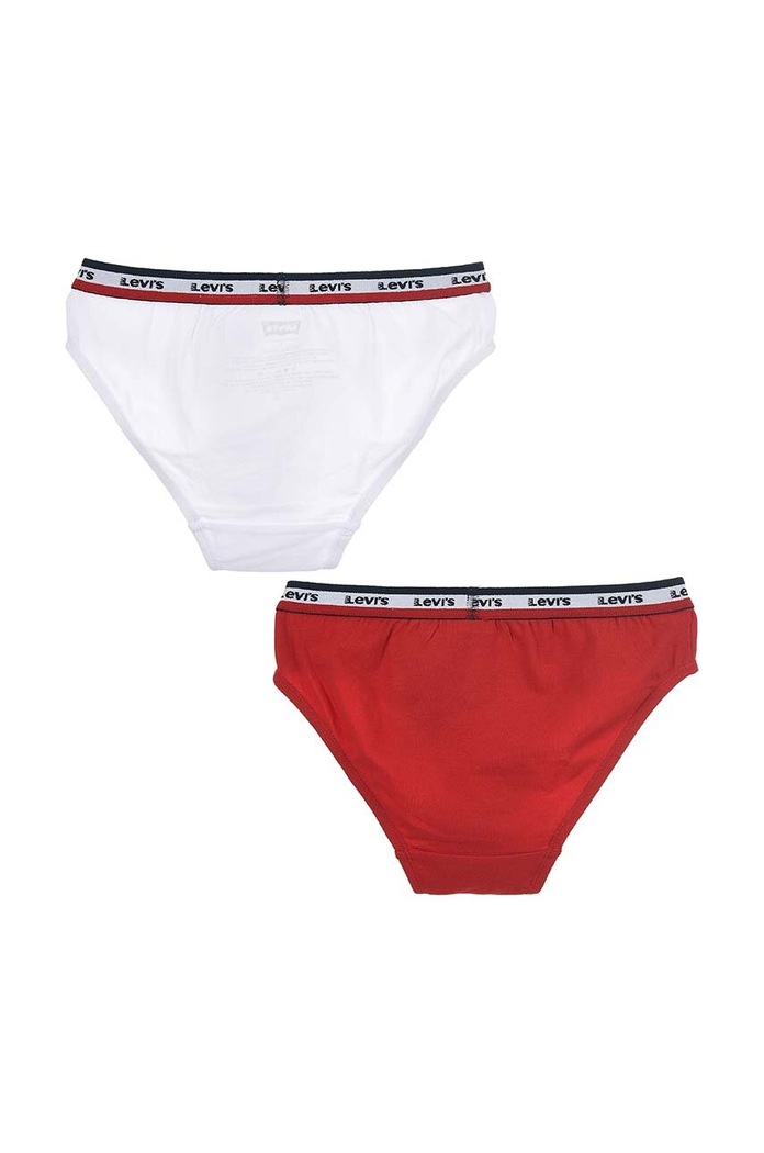 Dětské kalhotky Levi's 2-pack 4L0177.G bílá AW23