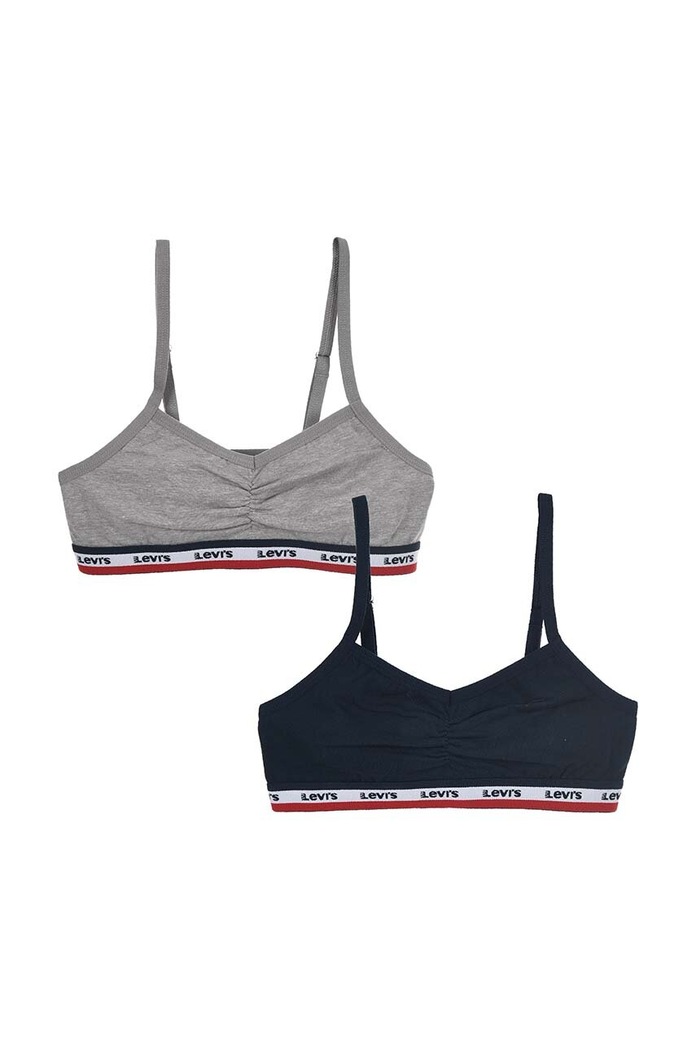 Levi's sutien fete 2-pack moale albastru 4L0181.G
