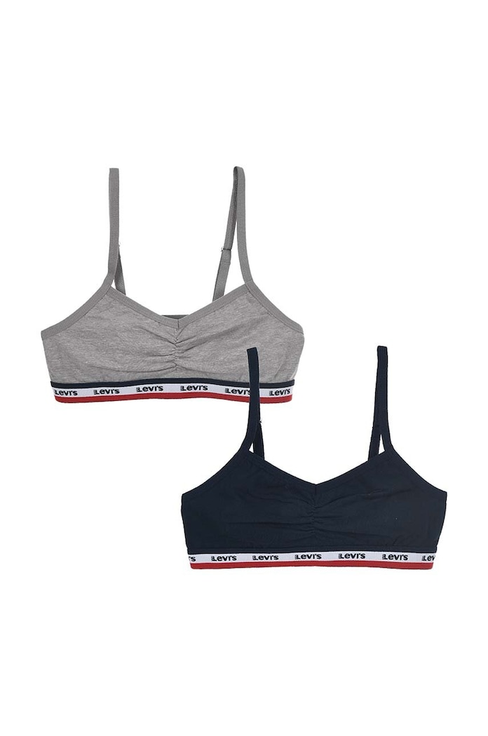 Levi's sutien fete 2-pack moale albastru 4L0181.G