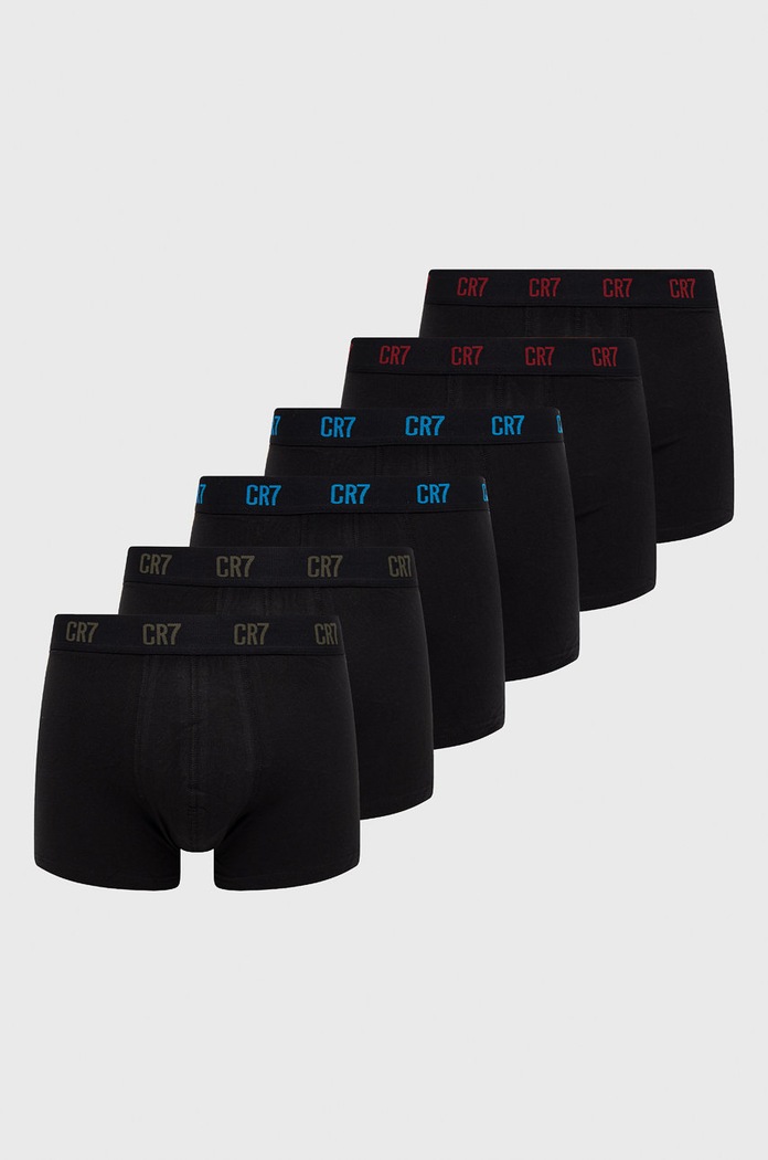 Boxerky CR7 Cristiano Ronaldo (6-pack) pletenina černá 8108.49.2304