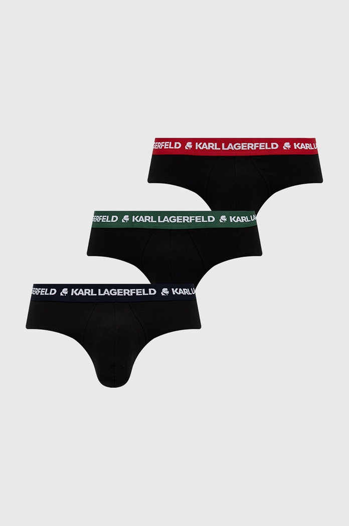 Karl Lagerfeld slipy 3-pack dzianina multicolor 220M2111
