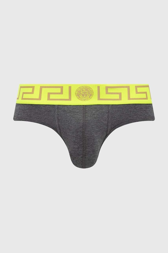 Versace slipy dzianina szary AU10027
