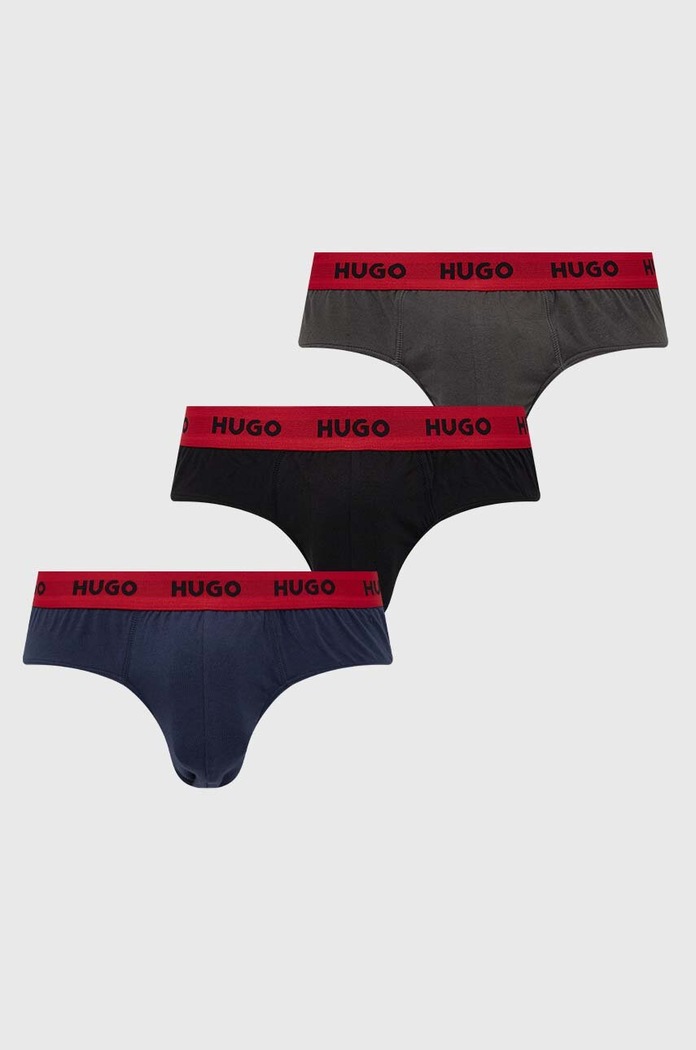 Σλιπ HUGO πλεκτό ύφασμα γκρί 50469783