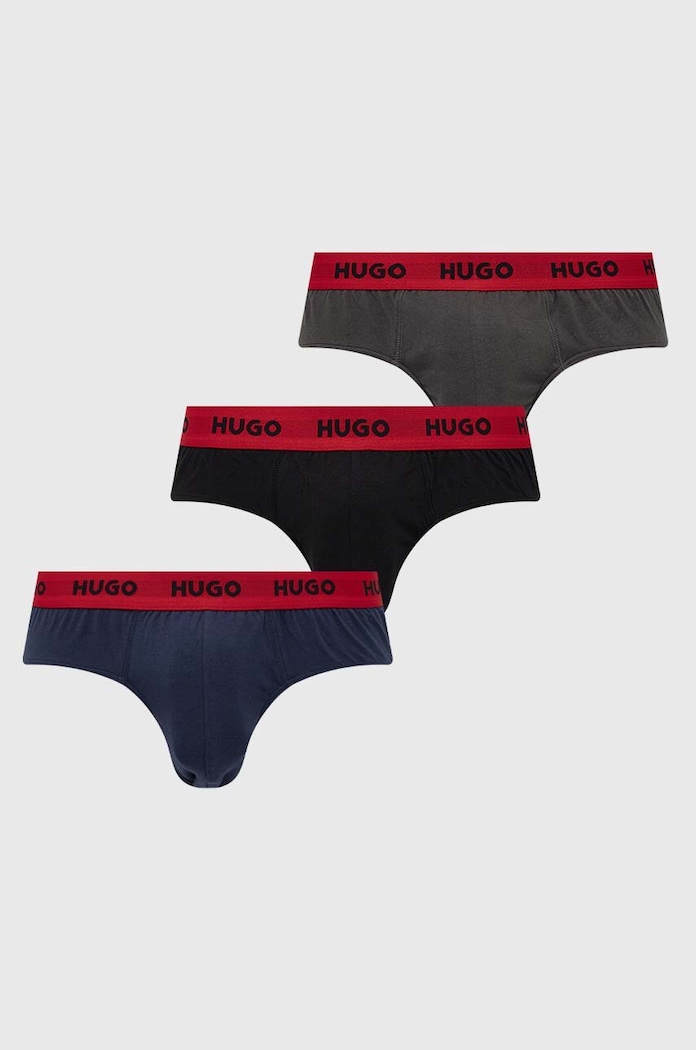 Σλιπ HUGO πλεκτό ύφασμα γκρί 50469783
