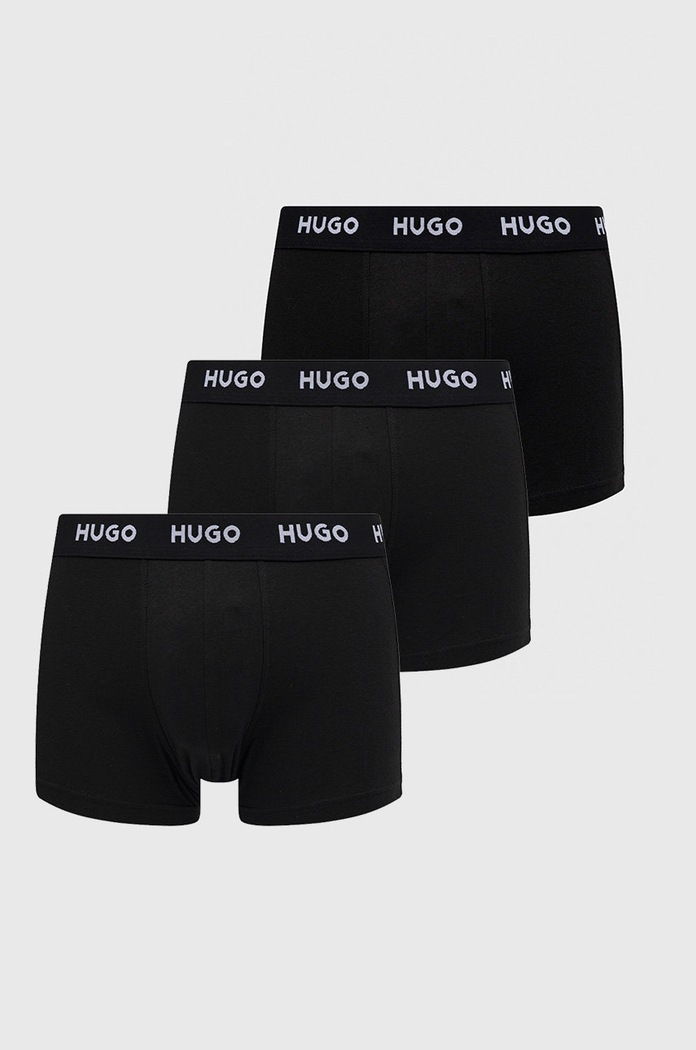 Боксери HUGO (3-pack) TRUNK TRIPLET PACK трикотаж чорний 50469786