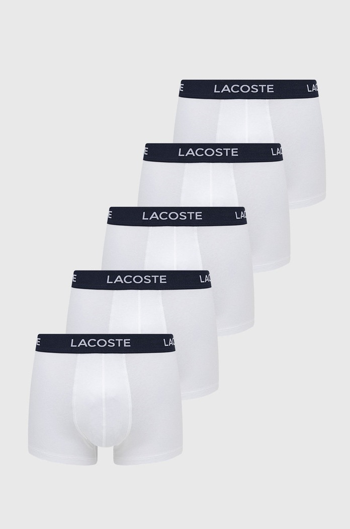 Lacoste boxeri (5-pack) boxeri alb 5H5203