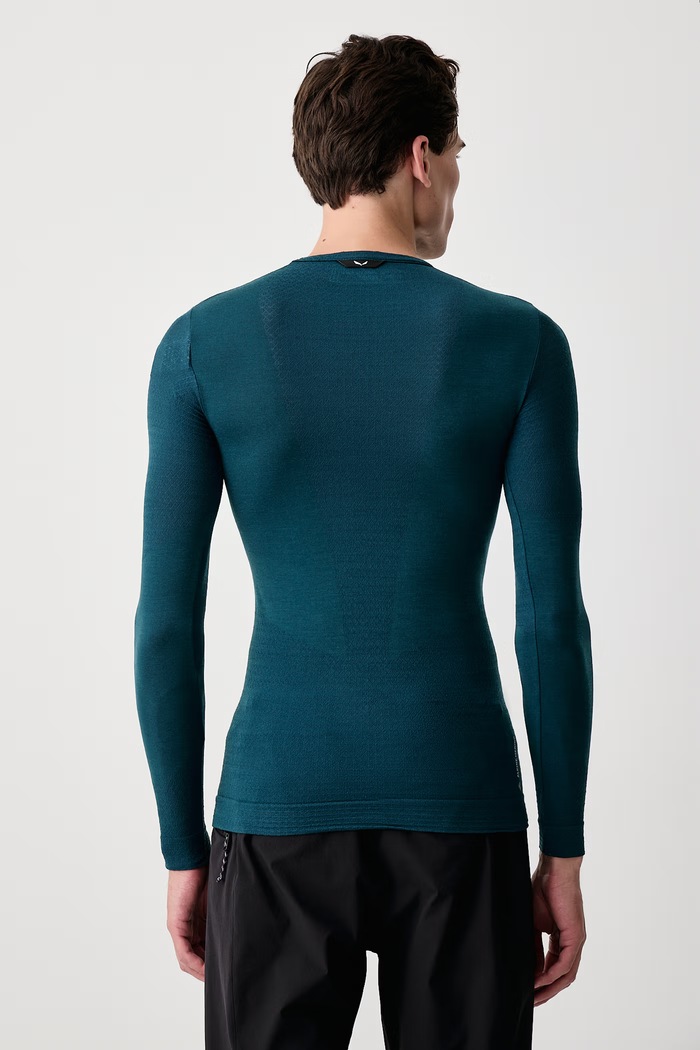 Odzież Salewa Longsleeve termoaktywny męski z wełną Zebru Medium 00.0000027957 granatowy