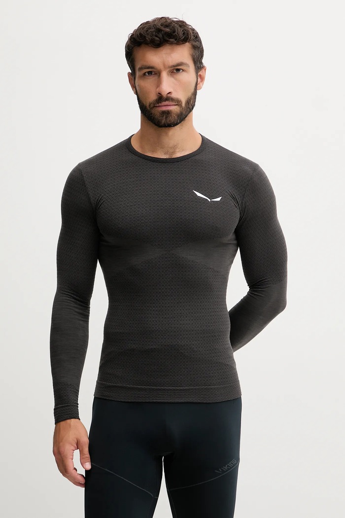 Salewa longsleeve funcțional gri 00.0000027957