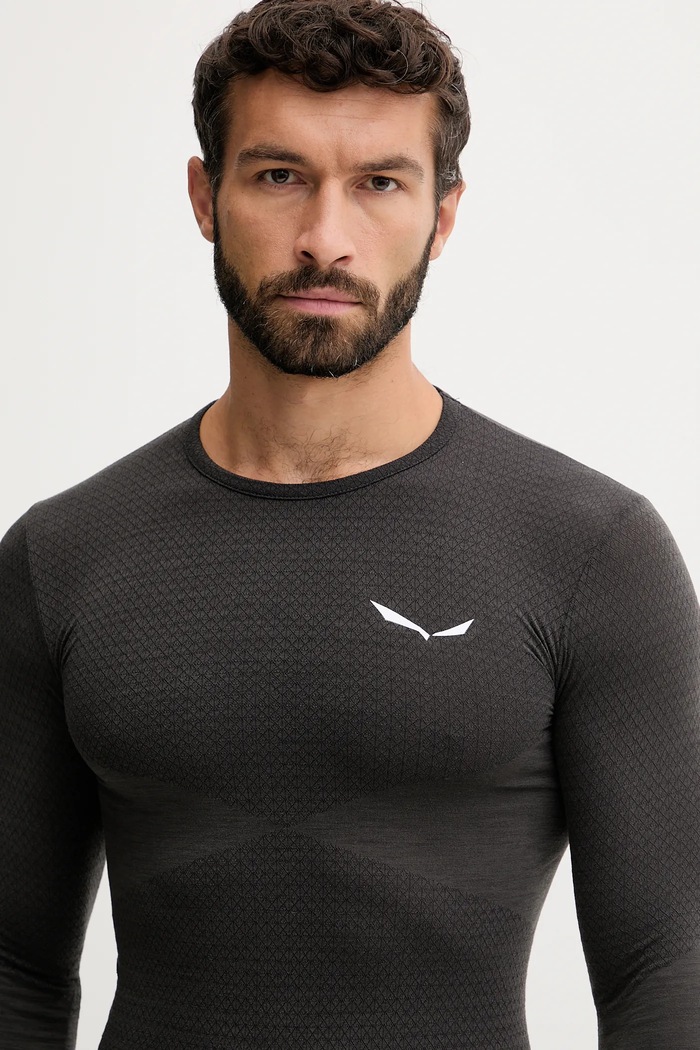 Salewa longsleeve funcțional gri 00.0000027957