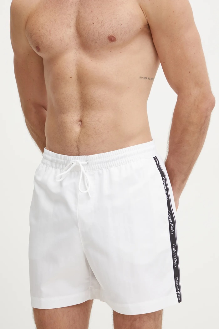Calvin Klein Szorty kąpielowe KM0KM00741.PPYY biały AA00