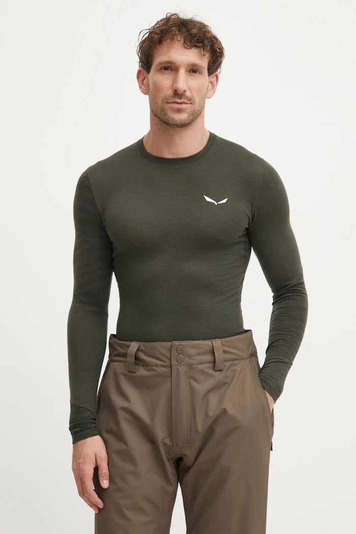 Salewa longsleeve funcțional Cristallo outdoor verde 00.0000028205