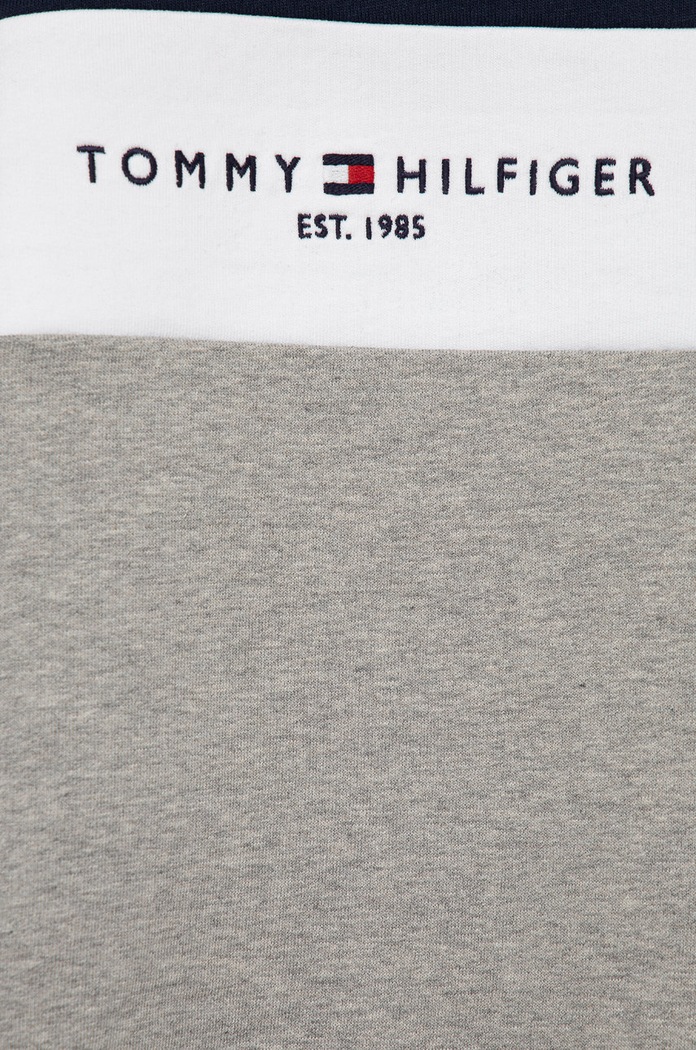 Chłopiec Tommy Hilfiger bluza bawełniana dziecięca KB0KB07115.PPYY szary
