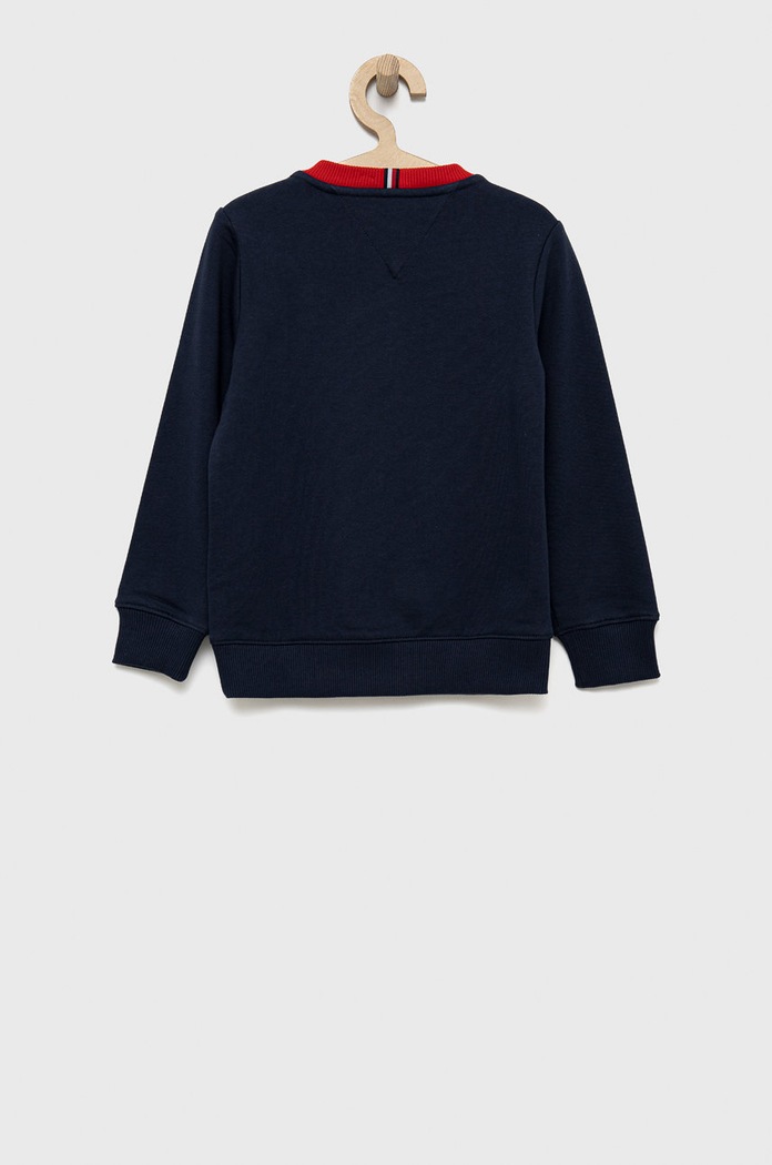 Dětská bavlněná mikina Tommy Hilfiger KB0KB07115.PPYY námořnická modř SS22