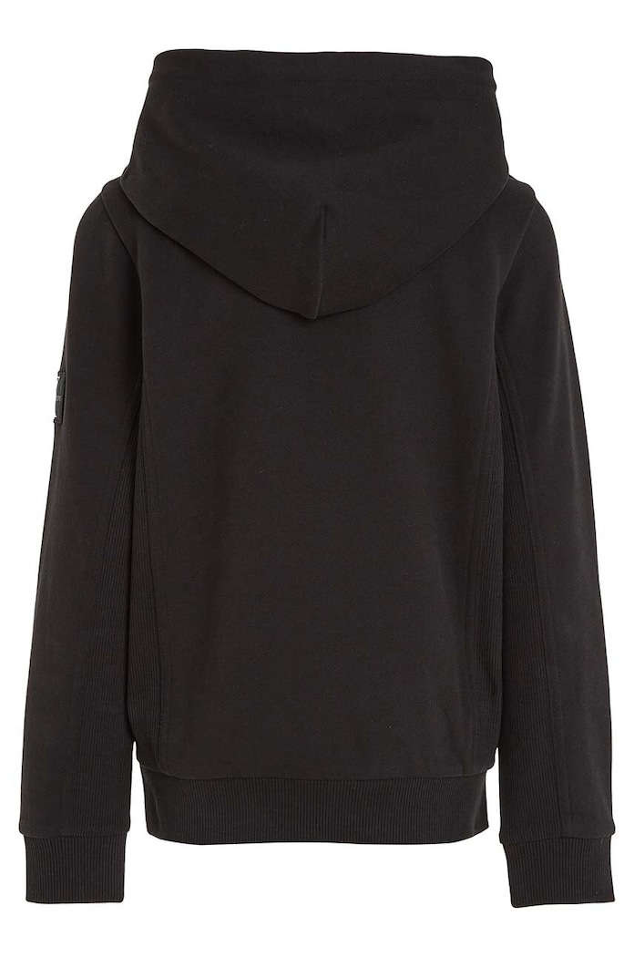 Băieți Calvin Klein Jeans hanorac de bumbac pentru copii IB0IB01114.PPYY negru