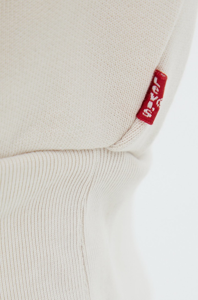 Bavlněná mikina Levi's Wltrd 86143.0006 béžová