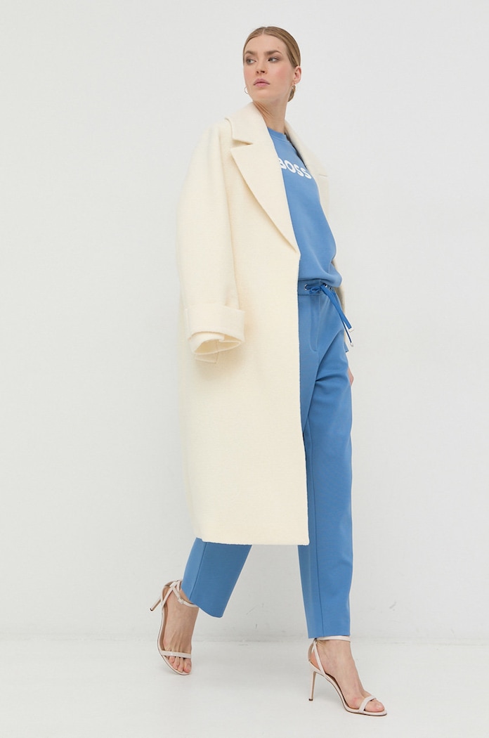 BOSS bluza bawełniana 50468357 niebieski AA00