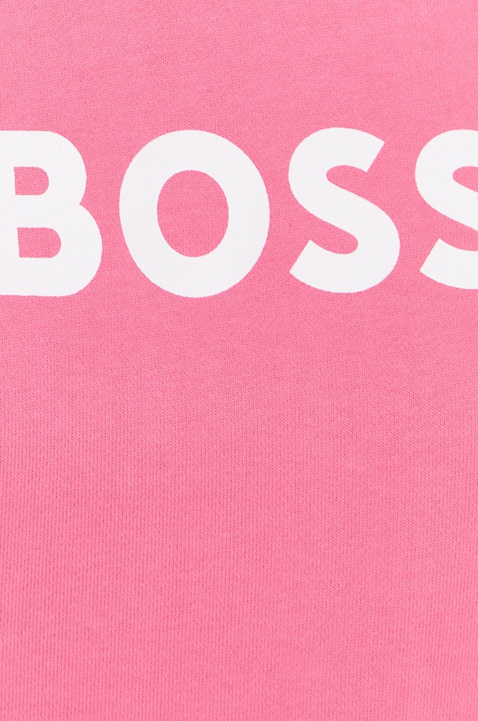 Bavlněná mikina BOSS 50468357 růžová
