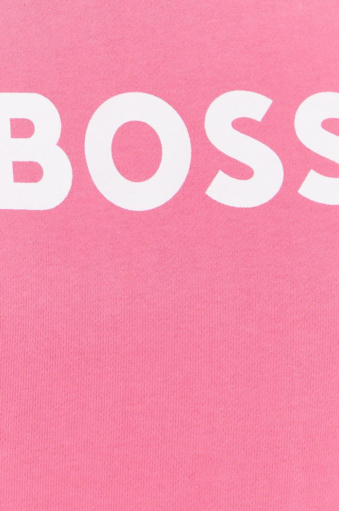 Bavlněná mikina BOSS 50468357 růžová