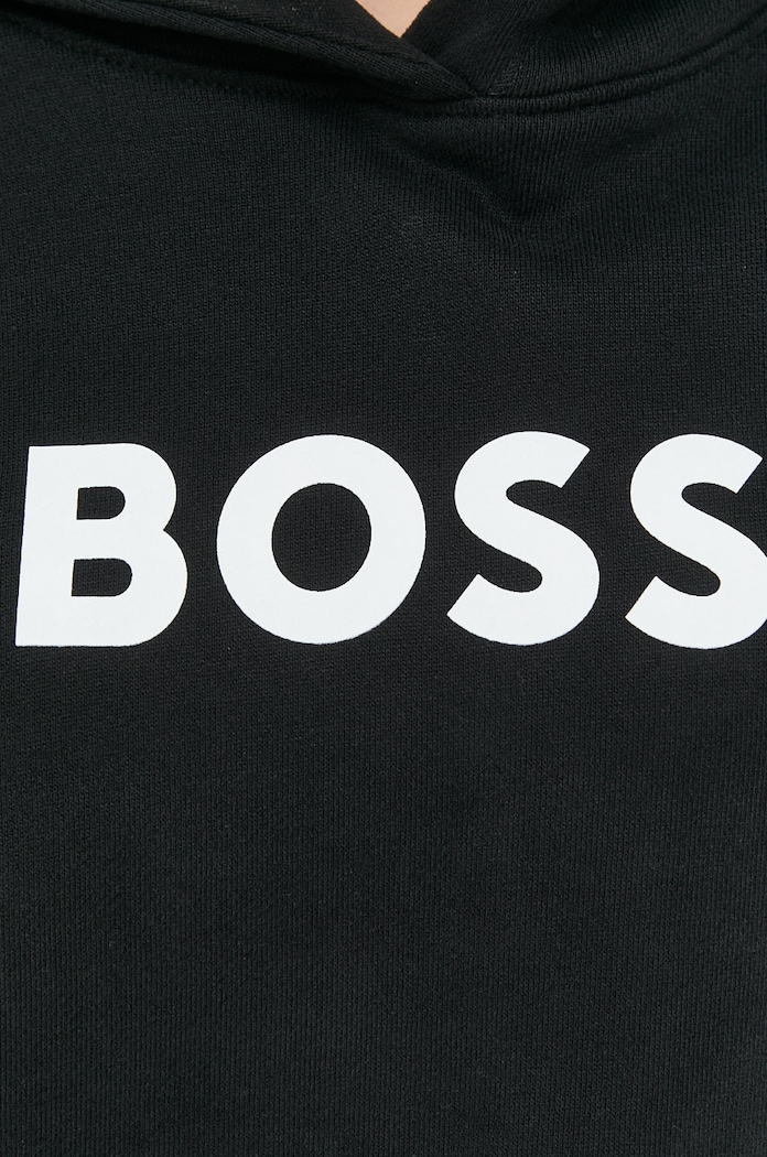 Bavlnená mikina BOSS 50468367 čierna