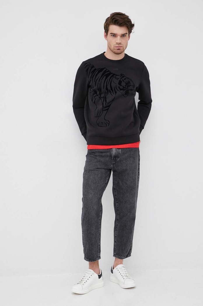 Mikina Boss Boss Athleisure 50462257 čierna SS22