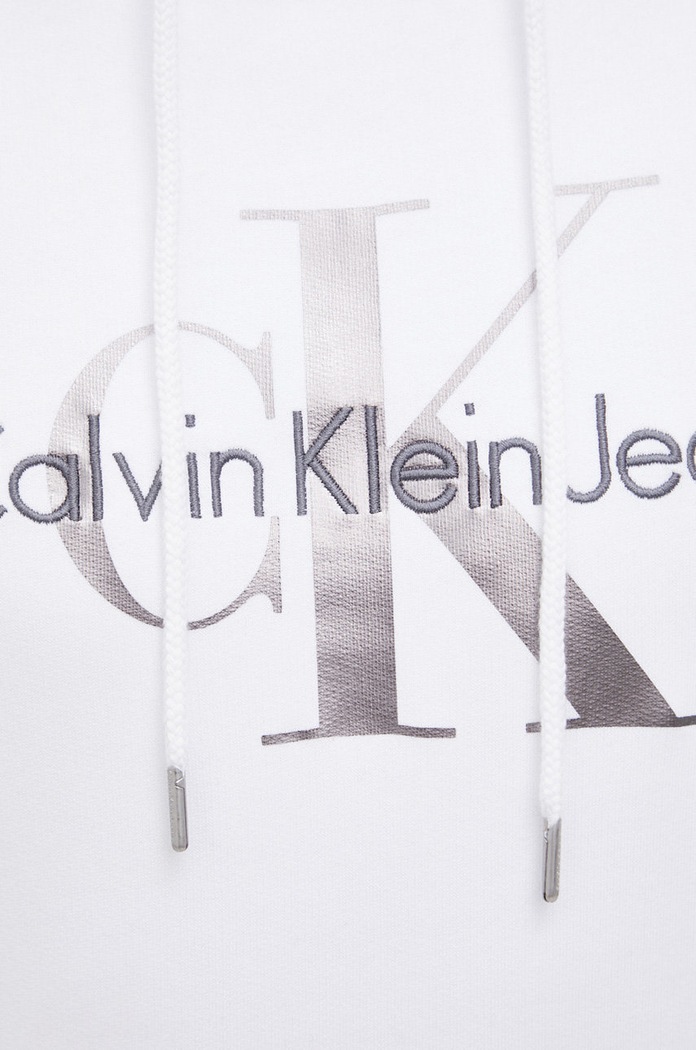 Bavlnená mikina Calvin Klein Jeans J30J320805.PPYY biela