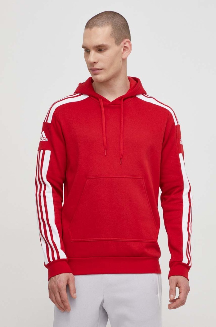 Mikina adidas Performance HC6282 s kapucňou červená HC6282