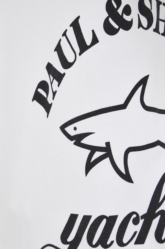 Bavlněná mikina Paul&Shark 22411859 bílá
